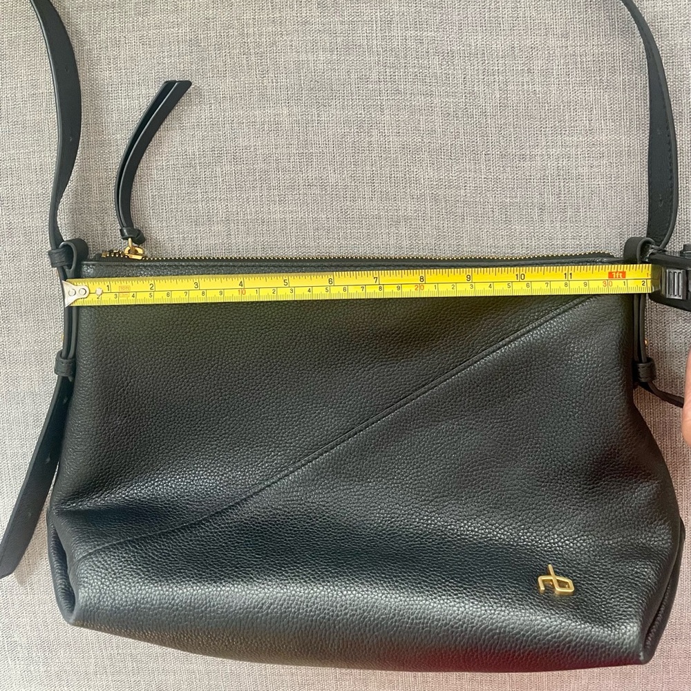 NWOT rag & bone Black Pebbled Leather Hobo Shoulder Bag - Picture 7 of 9